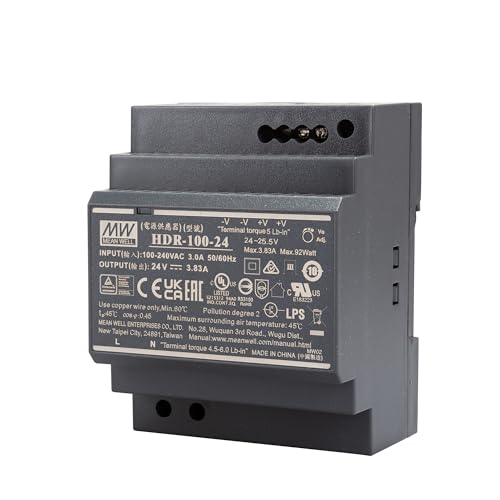 Mean Well HDR-100-24 Hutschienen-Netzteil (DIN-Rail) 24 V/DC 3.83A 92W 1 x von MEAN WELL
