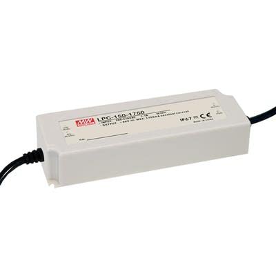 Mean Well LPC-150-1400 LED-Treiber Konstantstrom 151W 1.4A 54-108 V/DC nicht dimmbar, Überlastsch Mean Well LPC-150-1400 LED-Treiber Konstantstrom 151W 1.4A 54-108 V/DC nicht dimmbar, Überlastsch von MEAN WELL