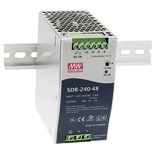 MeanWell SDR-240-48 240W 48V 5A Hutschienen Netzteil DIN-RAIL von MeanWell