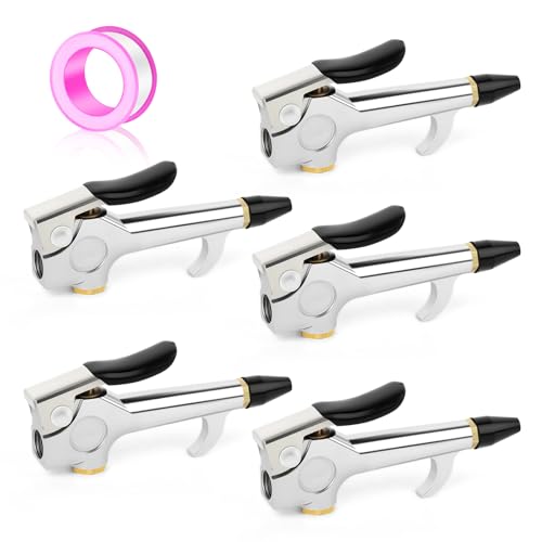 MEANLIN MEASURE 5 PCS Hebel-Blaspistole mit Gummispitze Sicherheitsdüse 1/4" Heavy Duty für Luftkompressor Home Garage Store Industrial MEANLIN MEASURE 5 PCS Hebel-Blaspistole mit Gummispitze Sicherheitsdüse 1/4" Heavy Duty für Luftkompressor Home Garage Store Industrial von MEANLIN MEASURE