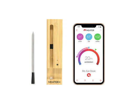 Meater+ Fleischthermometer Thermometer Bbq Thermometer 50m Bluetooth Wlan Smart B-Ware von MEATER