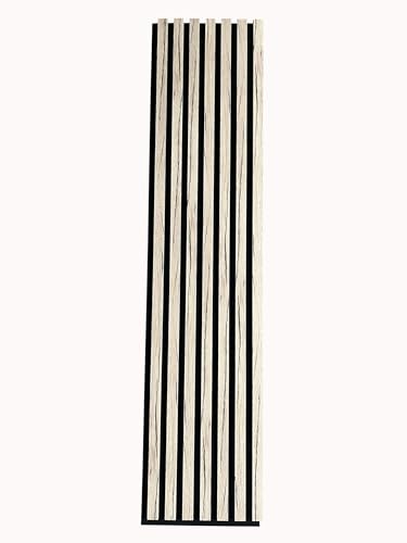 MEBANO. 4er-Set Akustikpaneele Holz 30x132 cm Eiche Sanremo Leicht 3D Wandpaneele aus Holzfunier und Filz Wandverkleidung Innen Paneele Wand von MEBANO.