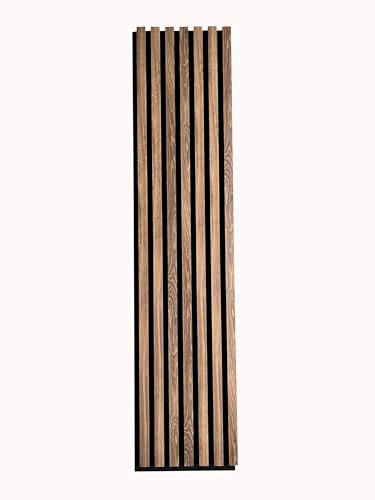 MEBANO. 4er-Set Akustikpaneele Holz 30x132 cm Eiche Stirling 3D Wandpaneele aus Holzfunier und Filz Wandverkleidung Innen Paneele Wand von MEBANO.
