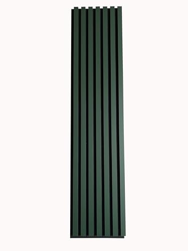 MEBANO. 4er-Set Akustikpaneele Holz 30x132 cm Flaschengrün 3D Wandpaneele aus Holzfunier und Filz Wandverkleidung Innen Paneele Wand von MEBANO.