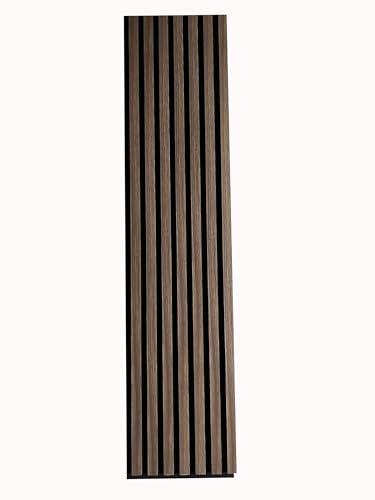 MEBANO. 4er-Set Akustikpaneele Holz 30x132 cm Walnuss 3D Wandpaneele aus Holzfunier und Filz Wandverkleidung Innen Paneele Wand von MEBANO.