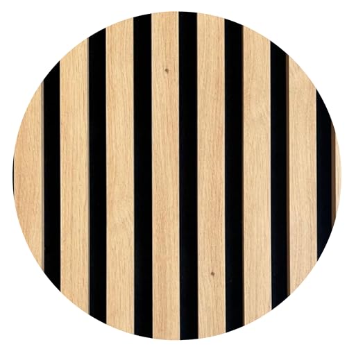 MEBANO. 6er-Set Akustikpaneele Holz 40x40 cm Eiche Artisan 3D Wandpaneele aus Holzfunier und Filz Wandverkleidung Innen Paneele Wand von MEBANO.