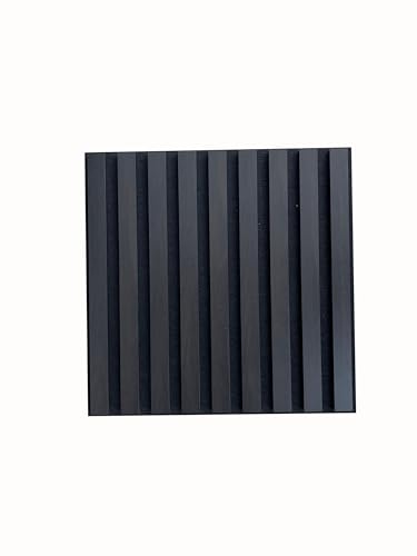 MEBANO. 6er-Set Akustikpaneele Holz 40x40 cm Wenge 3D Wandpaneele aus Holzfunier und Filz Wandverkleidung Innen Paneele Wand von MEBANO.