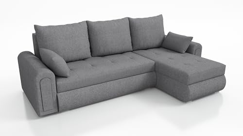 IWMAR MÖBEL Enzo ECKSOFA MIT SCHLAFFUNKTION 240x149x85 Sofa 3 Sitzer! Best Schlafsofa. Eckcouch mit Bettkasten. Couch Wohnzimmer. Polstermöbel. Möbel mit Schlaffunktion.Bettkasten. (21) von MEBLE IWMAR
