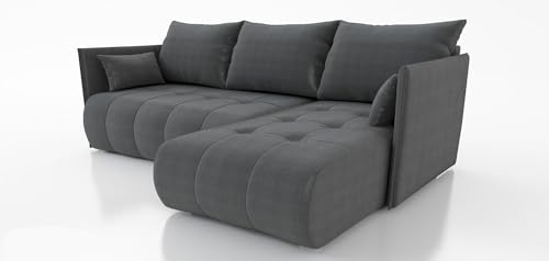 IWMAR MÖBEL Nessa ECKSOFA MIT SCHLAFFUNKTION! 214x152x40 Sofa 4 Sitzer! Best Schlafsofa. Eckcouch mit Bettkasten. Couch Wohnzimmer. Polstermöbel. Möbel mit Schlaffunktion. Schlafsofa mit Bettkasten. von MEBLE IWMAR