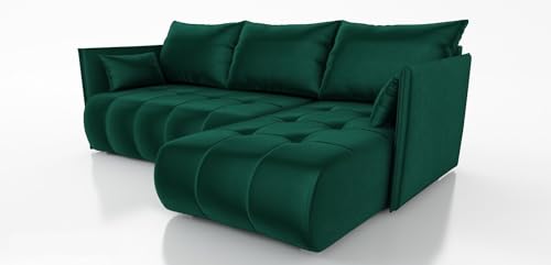 IWMAR MÖBEL Nessa ECKSOFA MIT SCHLAFFUNKTION! 214x152x40 Sofa 4 Sitzer! Best Schlafsofa. Eckcouch mit Bettkasten. Couch Wohnzimmer. Polstermöbel. Möbel mit Schlaffunktion. Schlafsofa mit Bettkasten. von MEBLE IWMAR