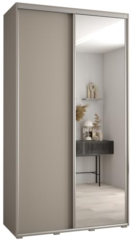 Kleiderschrank mit Spiegel Dakota 3 Garderobenschrank - Schrank Schlafzimmer - Mehrzweckschrank 2 Schiebetüren - Regalen - Flur Möbel - Kleiderstange Schrank - Allzweckschrank - closet - Gaderobe Kleiderschrank mit Spiegel Dakota 3 Garderobenschrank - Schrank Schlafzimmer - Mehrzweckschrank 2 Schiebetüren - Regalen - Flur Möbel - Kleiderstange Schrank - Allzweckschrank - closet - Gaderobe von MEBLE KRYSPOL