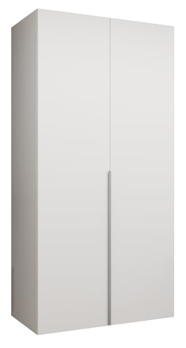 MEBLE KRYSPOL - Kleiderschrank - Drehtürenschrank - Schrank 100 x 202 x 52 cm - Moderner Garderobenschrank Schlafzimmer, Flur, Jugendzimmer - Weiß, Griff Kaschmir - Alicante 1 MEBLE KRYSPOL - Kleiderschrank - Drehtürenschrank - Schrank 100 x 202 x 52 cm - Moderner Garderobenschrank Schlafzimmer, Flur, Jugendzimmer - Weiß, Griff Kaschmir - Alicante 1 von MEBLE KRYSPOL