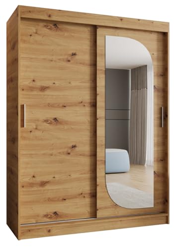 MEBLE KRYSPOL Lucy 150 Kleiderschrank mit Zwei Schiebetüren für Schlafzimmer – moderner Aufbewahrungsschrank mit Kleiderstange und Regalen – 150x200x62cm - Artisan MEBLE KRYSPOL Lucy 150 Kleiderschrank mit Zwei Schiebetüren für Schlafzimmer – moderner Aufbewahrungsschrank mit Kleiderstange und Regalen – 150x200x62cm - Artisan von MEBLE KRYSPOL
