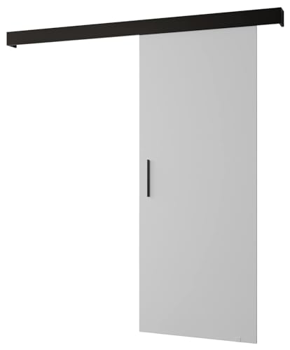 MEBLE KRYSPOL Salwador 1 Schiebetürsystem mit Schienenabdeckung - Innenwand-Schiebetüren - Eingelassene Dachbodentüren - Solide Konstruktion - 70x204 cm - Weiß Schwarz Schwarz MEBLE KRYSPOL Salwador 1 Schiebetürsystem mit Schienenabdeckung - Innenwand-Schiebetüren - Eingelassene Dachbodentüren - Solide Konstruktion - 70x204 cm - Weiß Schwarz Schwarz von MEBLE KRYSPOL