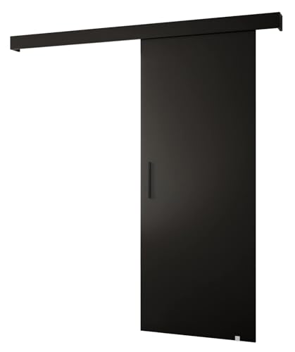 MEBLE KRYSPOL Salwador 1 Schiebetürsystem mit Schienenabdeckung - Innenwand-Schiebetüren - Eingelassene Dachbodentüren - Solide Konstruktion - 80x204 cm - Schwarz Schwarz Schwarz MEBLE KRYSPOL Salwador 1 Schiebetürsystem mit Schienenabdeckung - Innenwand-Schiebetüren - Eingelassene Dachbodentüren - Solide Konstruktion - 80x204 cm - Schwarz Schwarz Schwarz von MEBLE KRYSPOL