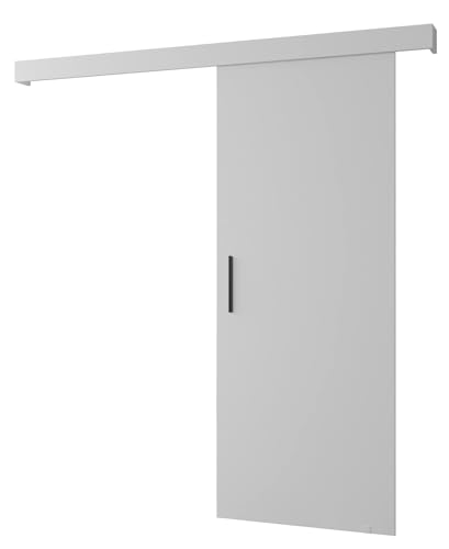 MEBLE KRYSPOL Salwador 1 Schiebetürsystem mit Schienenabdeckung - Innenwand-Schiebetüren - Eingelassene Dachbodentüren - Solide Konstruktion - 80x204 cm - Weiß Weiß Schwarz MEBLE KRYSPOL Salwador 1 Schiebetürsystem mit Schienenabdeckung - Innenwand-Schiebetüren - Eingelassene Dachbodentüren - Solide Konstruktion - 80x204 cm - Weiß Weiß Schwarz von MEBLE KRYSPOL