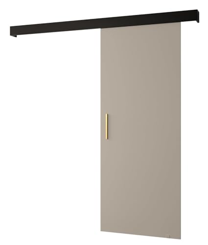 MEBLE KRYSPOL Salwador 1 Schiebetürsystem mit Schienenabdeckung - Innenwand-Schiebetüren - Eingelassene Dachbodentüren - Solide Konstruktion - 90x204 cm - Kaschmir Schwarz Gold MEBLE KRYSPOL Salwador 1 Schiebetürsystem mit Schienenabdeckung - Innenwand-Schiebetüren - Eingelassene Dachbodentüren - Solide Konstruktion - 90x204 cm - Kaschmir Schwarz Gold von MEBLE KRYSPOL