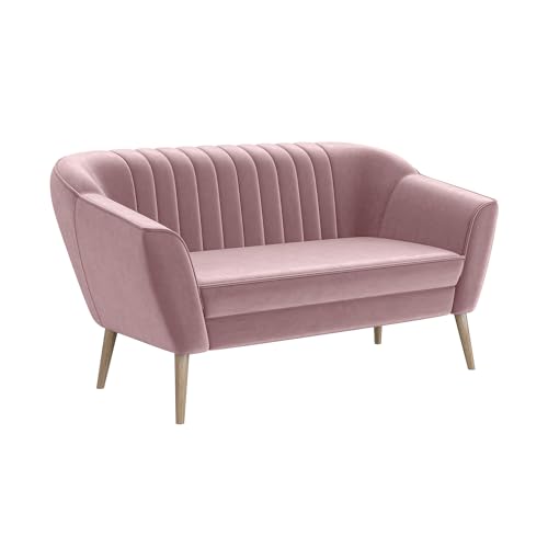 MEBLINI Mini Sofa 2-Sitzer für Wohnzimmer - Mini Lounge für Zwei Personen - Küchensofa - Sofa Klein - KAIA - 2 - Rosa Samt MEBLINI Mini Sofa 2-Sitzer für Wohnzimmer - Mini Lounge für Zwei Personen - Küchensofa - Sofa Klein - KAIA - 2 - Rosa Samt von MEBLINI