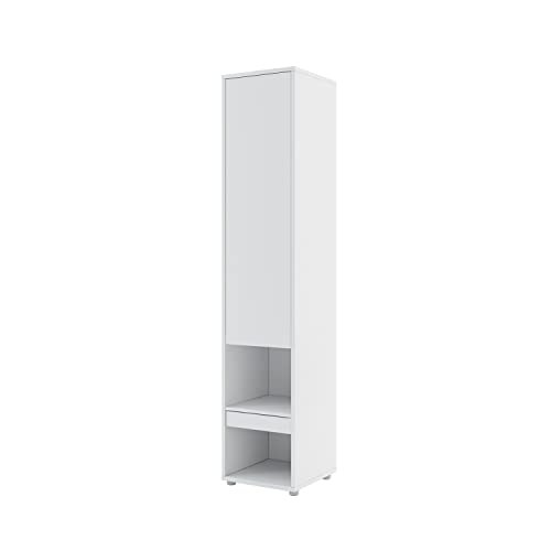 MEBLINI Schrank für Schrankbett Bed Concept - Hochschrank mit Ablagen, Fächern und Schublade - Nachttisch - BC-07 - Weiß Matt MEBLINI Schrank für Schrankbett Bed Concept - Hochschrank mit Ablagen, Fächern und Schublade - Nachttisch - BC-07 - Weiß Matt von MEBLINI
