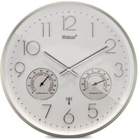 Mebus 12989 Funkwanduhr mit Thermo-Hygrometer von MEBUS