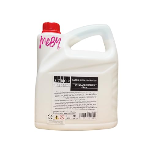 MEBY Textilmedium - 3 Liter. Verwandelt Acrylfarben in Stofffarben. Verbesserte Haftung auf Textilien. Waschmaschinenfest & Waschbeständig. Textilmalmedium MEBY Textilmedium - 3 Liter. Verwandelt Acrylfarben in Stofffarben. Verbesserte Haftung auf Textilien. Waschmaschinenfest & Waschbeständig. Textilmalmedium von MEBY