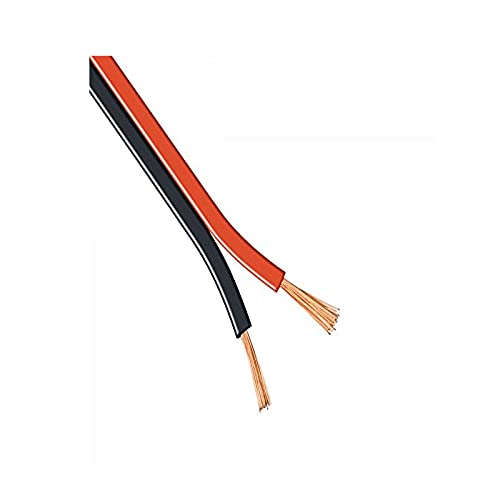 1m Kabel 2x 0,50mm² rot/schwarz 2 adrig Montage Installation Zuleitung PVC isoliert Meterware Längen von 1-100m frei wählbar. (1m) von MEC Light