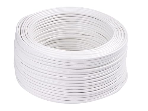 5-100m Led Kabel Zwillingslitze 0,75mm² ummantelt 2-adrig (50m LED Zwillingslitze 2x 0,75mm² mit Mantel Weiß) von MEC Light