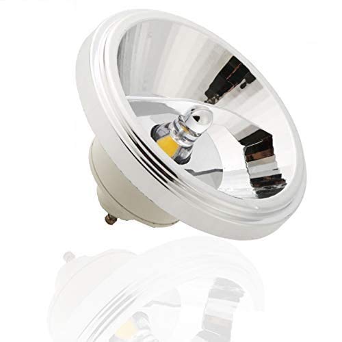 ES111/GU10 LED Spot/Leuchtmittel - 12W / 230V 850Lumen dimmbar - Strahler 24° purweiß Lichttemperatur 4500 Kelvin COB-LED lange Lebensdauer AR111 von MEC Light