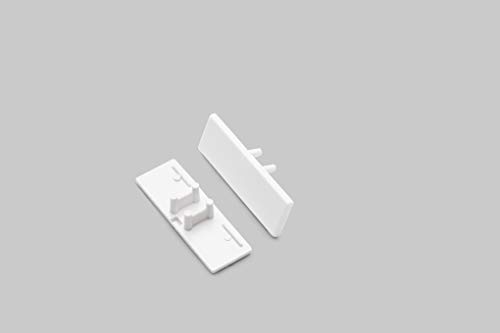 Endkappen für LED ALU Profil Weiß eloxiert Up/Down 2er SET von MEC Light