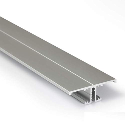LED Profil Aluminium eloxiert Up/Down für LED Streifen 2m inkl. Abdeckung milchig UV Beständig, für LED Bänder bis max. 10mm. von MEC Light