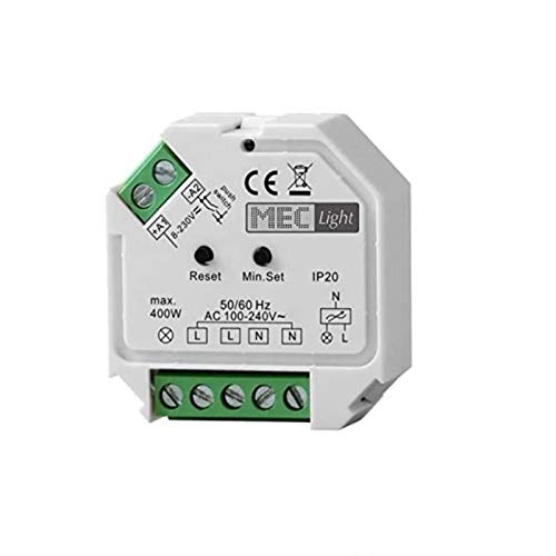 ZigBee 3.0 Dimmer/Controller 230V zum LED schalten und dimmen SmartHome Steuerung max.400w ZigBee-Gateway einbindbar Haussteuerung Innovatio,n kompatibel mit Amazon Echo Plus (Alexa)®, Philips Hue® von MEC Light