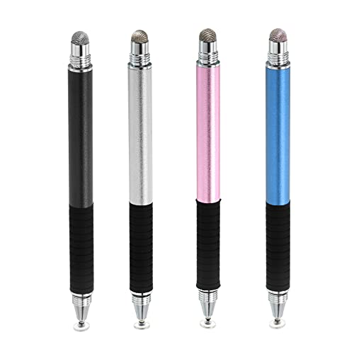 MECCANIXITY 4 Stück Stylus Pens für Touchscreens 2-in-1 Fine Point Disc & Faserspitzen Kapazitiver Stylus Universal Tablet Pen Empfindlichkeit Präzision von MECCANIXITY