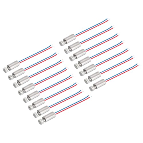 MECCANIXITY DC 3 V/11000 U/min Vibrationsmotor, exzentrisch, rotierende Masse, elektrischer Mikro-Vibrationsmotor, 4 mm x 8 mm von MECCANIXITY