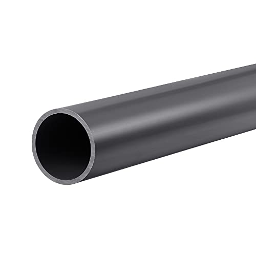 MECCANIXITY PVC, starres Rundrohr, 27 mm Innendurchmesser, 32 mm Außendurchmesser, 650 mm, Dunkelgrau, hohe Stoßfestigkeit für Wasserleitungen, Handwerk, Kabelhülse von MECCANIXITY