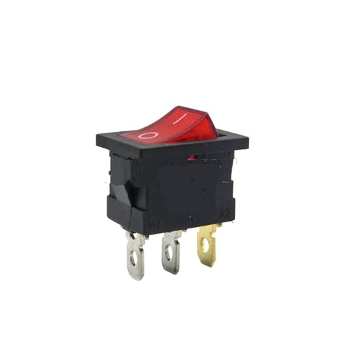 1PCS Schalter AUF-OFF KCD1 Schiff Typ 6A 250V 10A 125V 15X21 Rocker power(Red 3PIN ON-OFF) von MECHURA