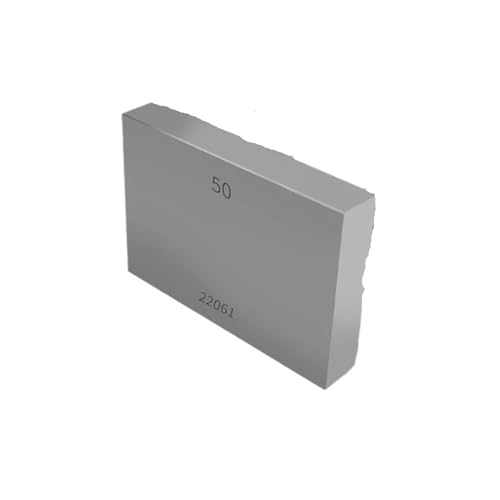Blocklehre 1 Stück, 0,5 mm – 100 mm Länge, Blockmessgerät aus Schnellarbeitsstahl, Güteklasse 0, Werkzeuge zur Mikrometer- und Messschieberprüfung,(1.0mm 1pc) von MECHURA