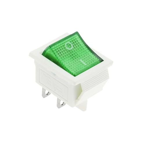 Bootswippschalter zum 1 STÜCKE KCD4 Wippschalter EIN-AUS 2 Positionen 4/6 Pins mit Licht Netzschalter 2 Positionen(4P White Green Light) von MECHURA
