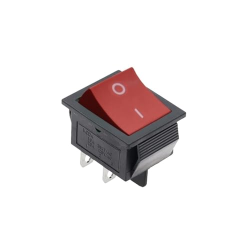 Bootswippschalter zum 1 STÜCKE KCD4 Wippschalter EIN-AUS 2 Positionen 4/6 Pins mit Licht Netzschalter 2 Positionen(4Pin Red Light) von MECHURA