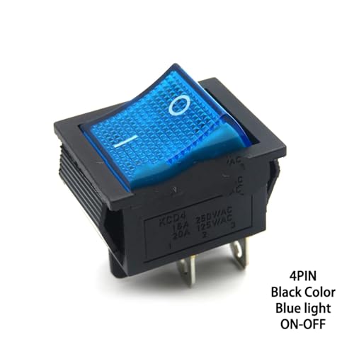 Bootswippschalter zum 1 Teile/los KCD4 Wippschalter ON-OFF 2 Position 4PIN 6PIN Netzschalter 3 Position 16A(Army green) von MECHURA