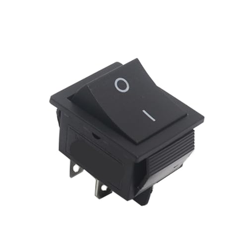 Bootswippschalter zum 【5-1PCS】KCD4 Wippschalter Ein Aus 6 Pin Mit Led 4 16A 250V 220V T85 20A Kleine 6Pin 4Pin Licht for 2 Position 220 230V Lampe 10A(4Pin Black,3PCS) von MECHURA