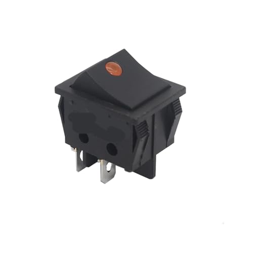 Bootswippschalter zum 【5-1PCS】KCD4 Wippschalter Ein Aus 6 Pin Mit Led 4 16A 250V 220V T85 20A Kleine 6Pin 4Pin Licht for 2 Position 220 230V Lampe 10A(6Pin On-Off-On R,5PCS) von MECHURA
