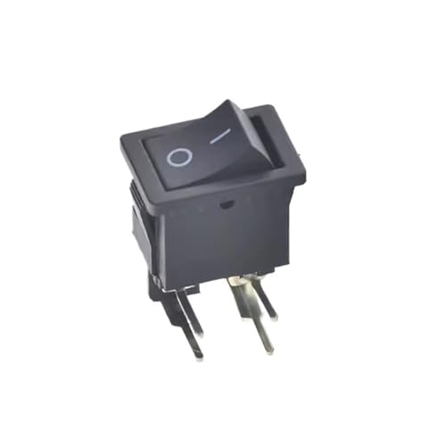 Bootswippschalter zum 5 STÜCKE KCD1 2PIN 3PIN Ein/Aus Quadratischer Kunststoff-Wippschalter DC AC 6A/250 V Auto-Armaturenbrett DIY Spielzeugteile Netzschalter Lichtschalter(PURPLE) von MECHURA