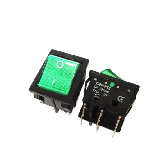 Bootswippschalter zum 50 STÜCKE, Wippschalter, Hochstrom, EIN/AUS, speziell for Eelding-Maschine(6Pin green,30A) von MECHURA
