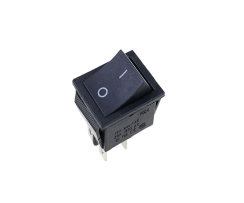 Bootswippschalter zum KCD4 Ein-Aus-Ein 6P / Ein-Aus 4P Rastender Wippschalter 16A 250VAC Farblicht(Black On-Off 4pin) von MECHURA