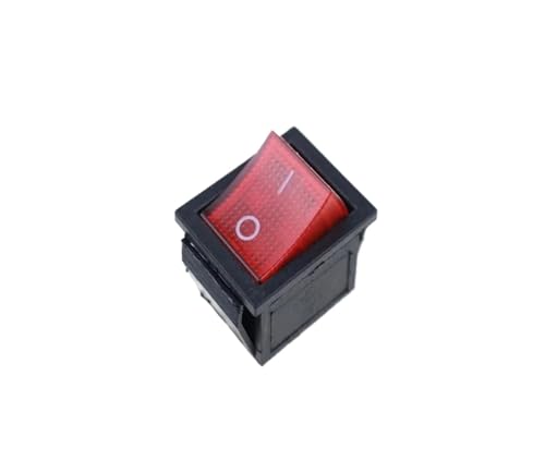 Bootswippschalter zum KCD4 Ein-Aus-Ein 6P / Ein-Aus 4P Rastender Wippschalter 16A 250VAC Farblicht(Red On-Off 4pin) von MECHURA