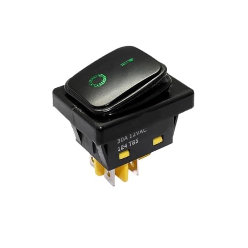Bootswippschalter zum KCD4 Wasserdichter Wippschalter Edelstahloberfläche 30A Wippschalter 250VAC 12v LED 4-poliger Ein-/Ausschalter Ein-/Ausschalter IP67(Waterproof Black,RED_ON-OFF FUNCTION_12V LED) Bootswippschalter zum KCD4 Wasserdichter Wippschalter Edelstahloberfläche 30A Wippschalter 250VAC 12v LED 4-poliger Ein-/Ausschalter Ein-/Ausschalter IP67(Waterproof Black,RED_ON-OFF FUNCTION_12V LED) von MECHURA