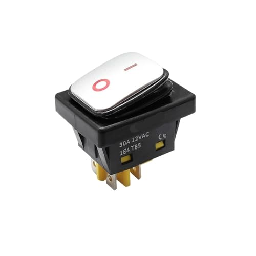 Bootswippschalter zum KCD4 Wasserdichter Wippschalter Edelstahloberfläche 30A Wippschalter 250VAC 12v LED 4-poliger Ein-/Ausschalter Ein-/Ausschalter IP67(Waterproof White,RED_ON-OFF FUNCTION_12V LED) Bootswippschalter zum KCD4 Wasserdichter Wippschalter Edelstahloberfläche 30A Wippschalter 250VAC 12v LED 4-poliger Ein-/Ausschalter Ein-/Ausschalter IP67(Waterproof White,RED_ON-OFF FUNCTION_12V LED) von MECHURA