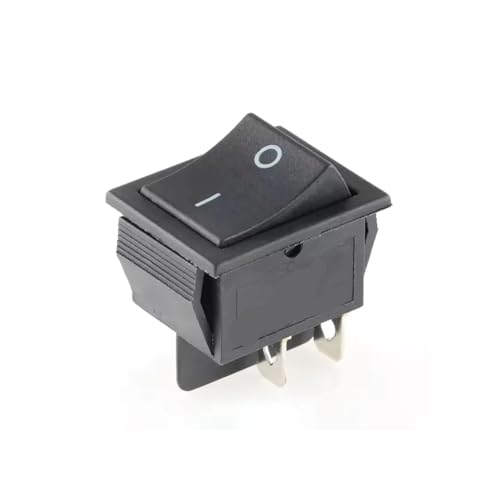 Bootswippschalter zum Wippschalter Ein Aus 6 Pin 4 mit Licht 16A 250VAC 20A 125VAC Rastender Netzschalter I/O-Tastenschalter(Blue,6Pin) von MECHURA