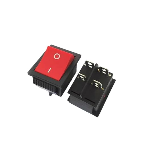 Bootswippschalter zum Wippschalter Wippschalter Power Button I/O 4 Pin mit Licht 4/6PIN rotes Licht grünes Licht(Beige) von MECHURA