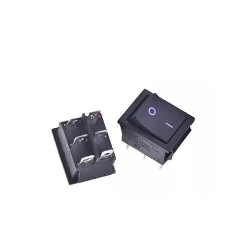 Bootswippschalter zum Wippschalter Wippschalter Power Button I/O 4 Pin mit Licht 4/6PIN rotes Licht grünes Licht(Grey) von MECHURA